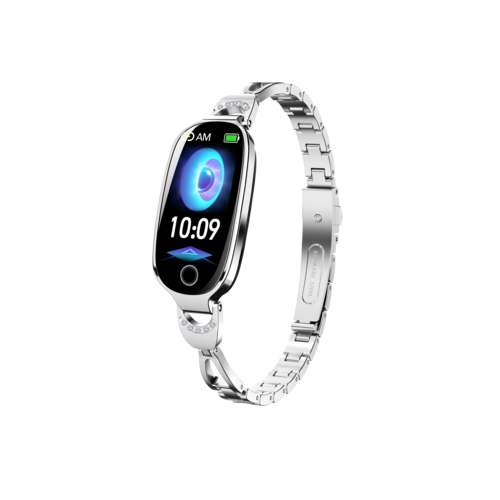 Girl Heart Rate Women Smart Wristband Bracelet Waterproof WXY81 Smart Watch Metal Strap Blood Oxygen Pressure Breathing Training