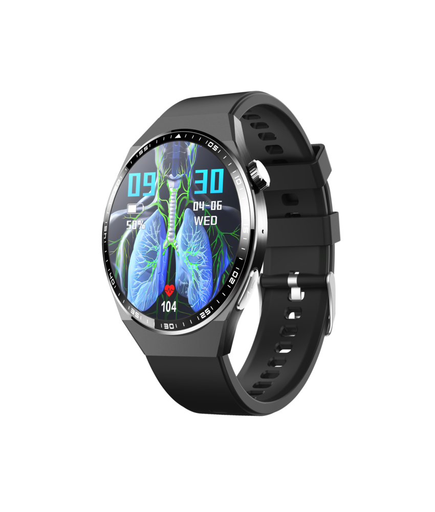 Whole Sale Waterproof Blood Glucose Oxygen ECG Bracelet Sport Smart Watch Heart Rate Stress/Sleep Monitor Bia Sensor Fitness Tracker Fall Sos for Men Women
