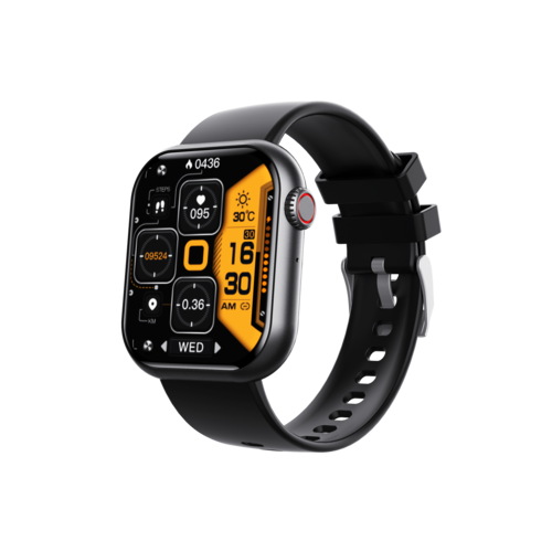 WXY57 Smart Watch with 1.91 Inch Square Screen Bt Call Voice Assistant Heart Rate Blood Oxygen Blood Sugar Body Temperature